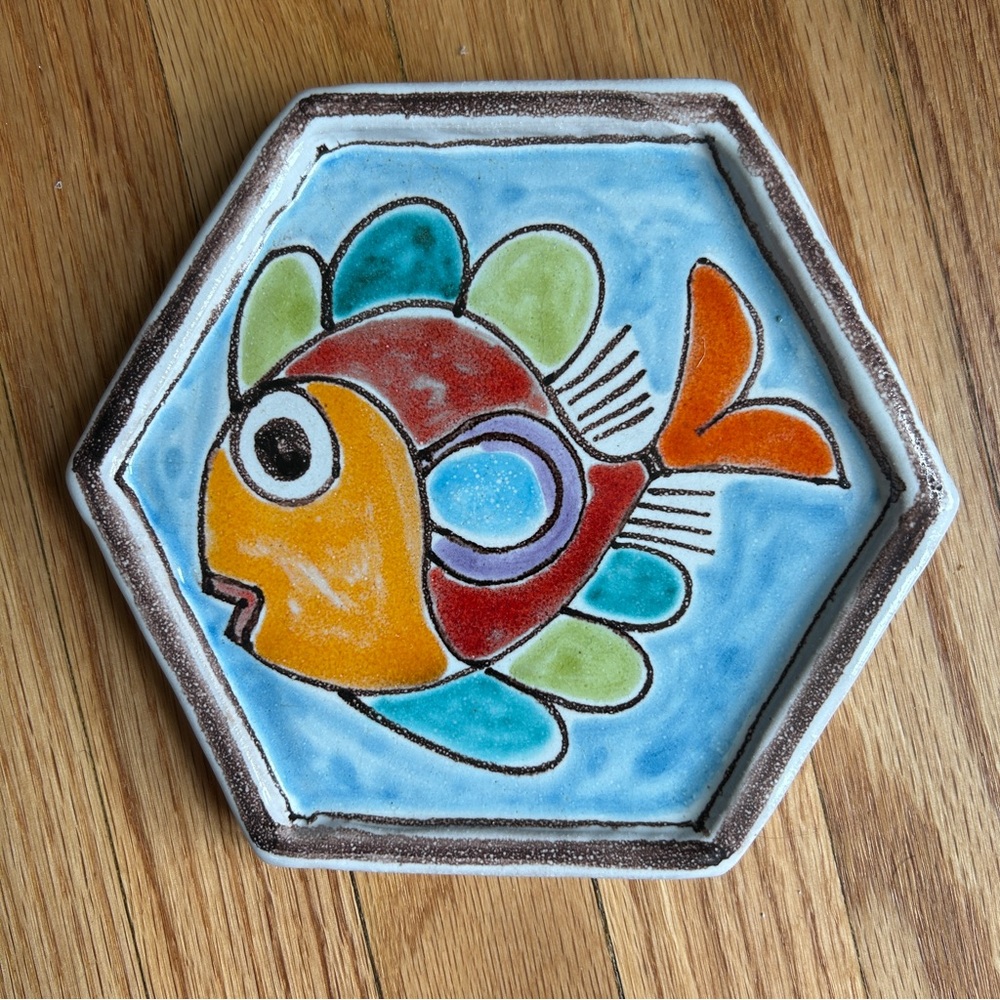Vintage Desimone Ceramic Fish Plate Tray